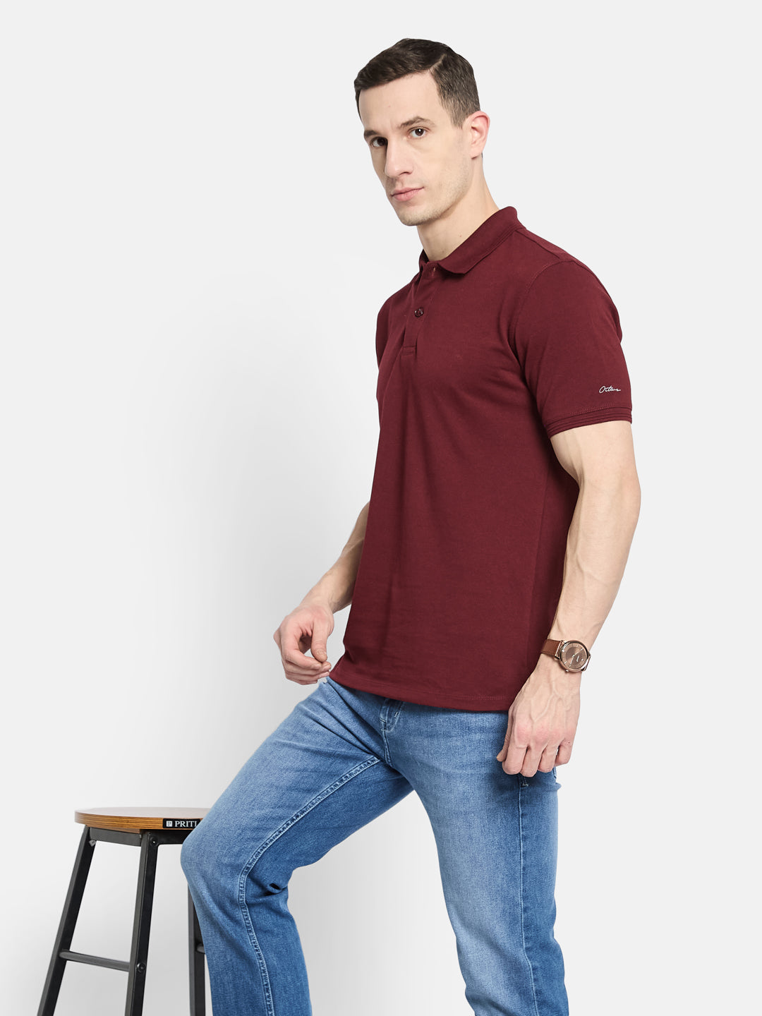 Octave Men Polo Collar T-shirt