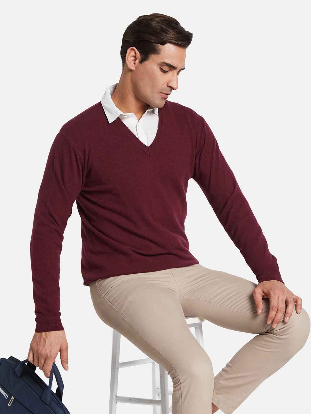 METTLE Men Woollen Pullover