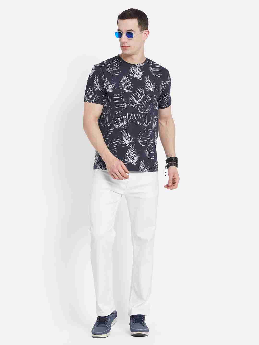 Octave Men Floral Printed T-shirt