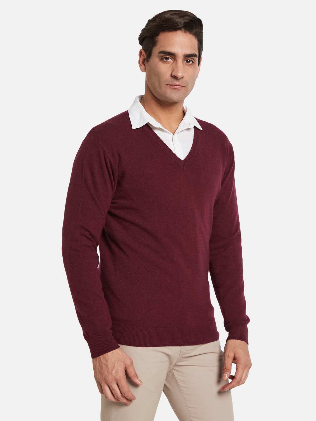 METTLE Men Woollen Pullover
