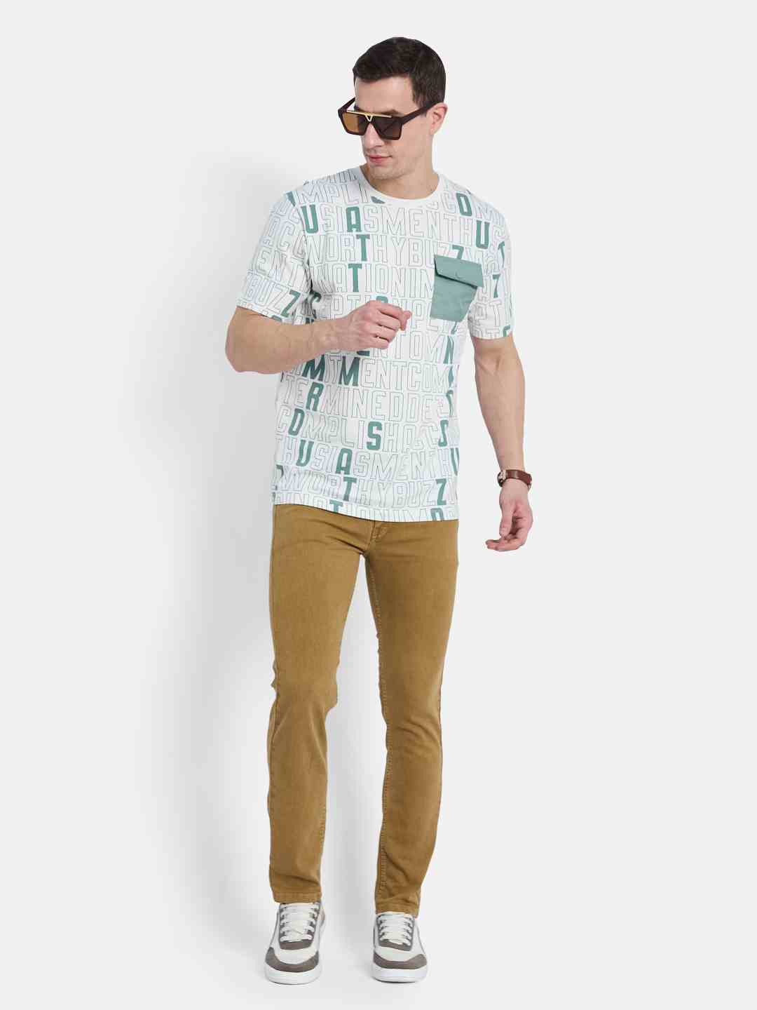 Octave Men Printed T-shirt