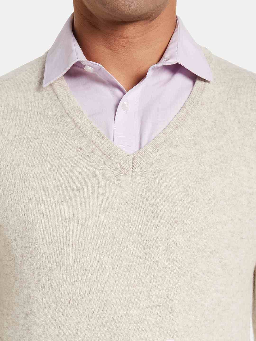 METTLE Men Woollen Pullover