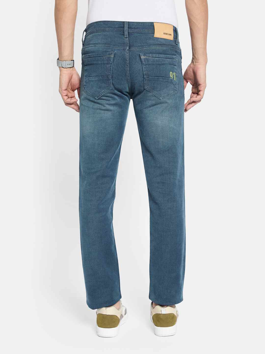 Octave Men Regular Fit Light Fade Stretchable Cotton Jeans