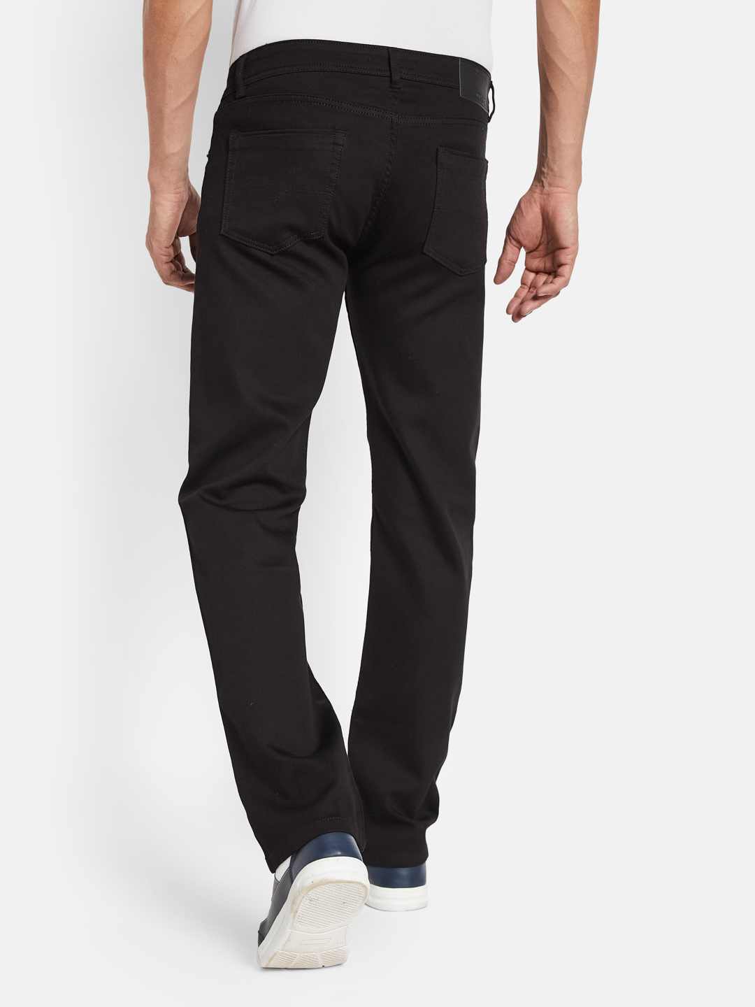 Octave Men Straight Fit Low Distress Stretchable Jeans