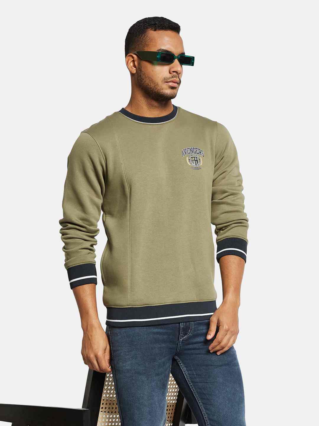 Octave Men Printed Sweatshirt