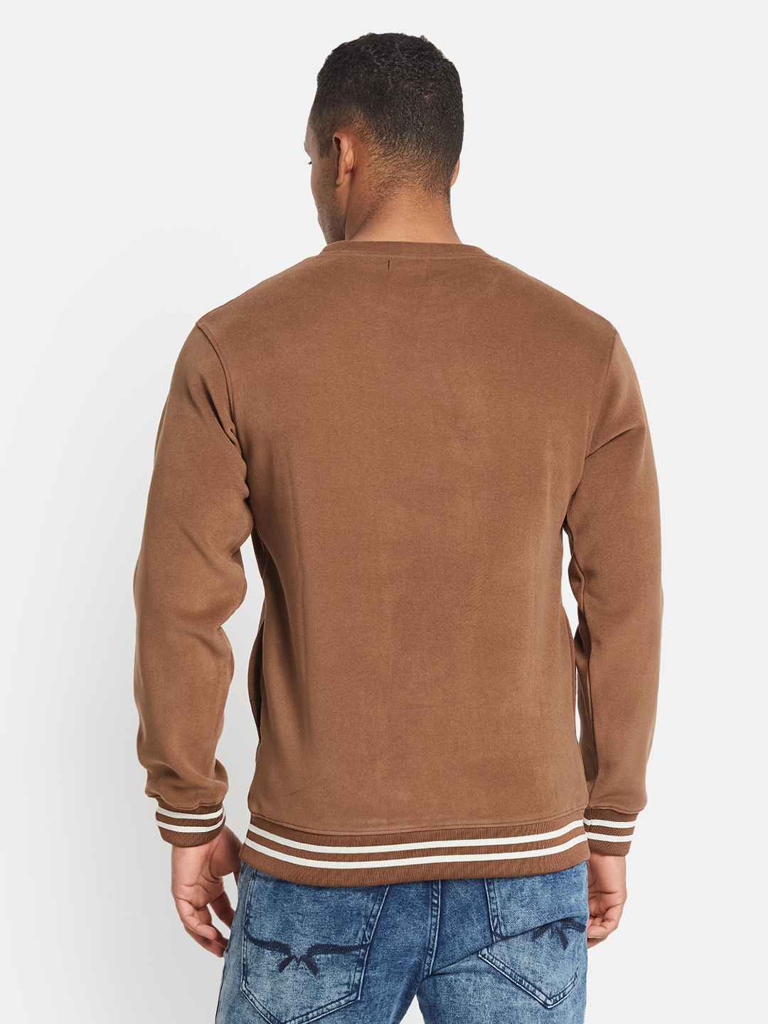 Octave Men Solid Pullover Sweatshirt