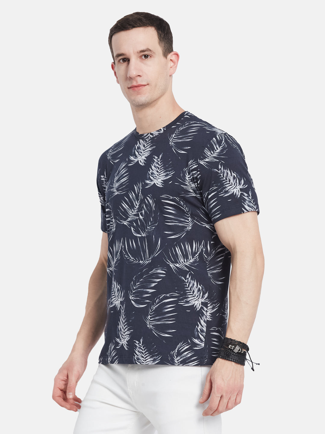 Octave Men Floral Printed T-shirt