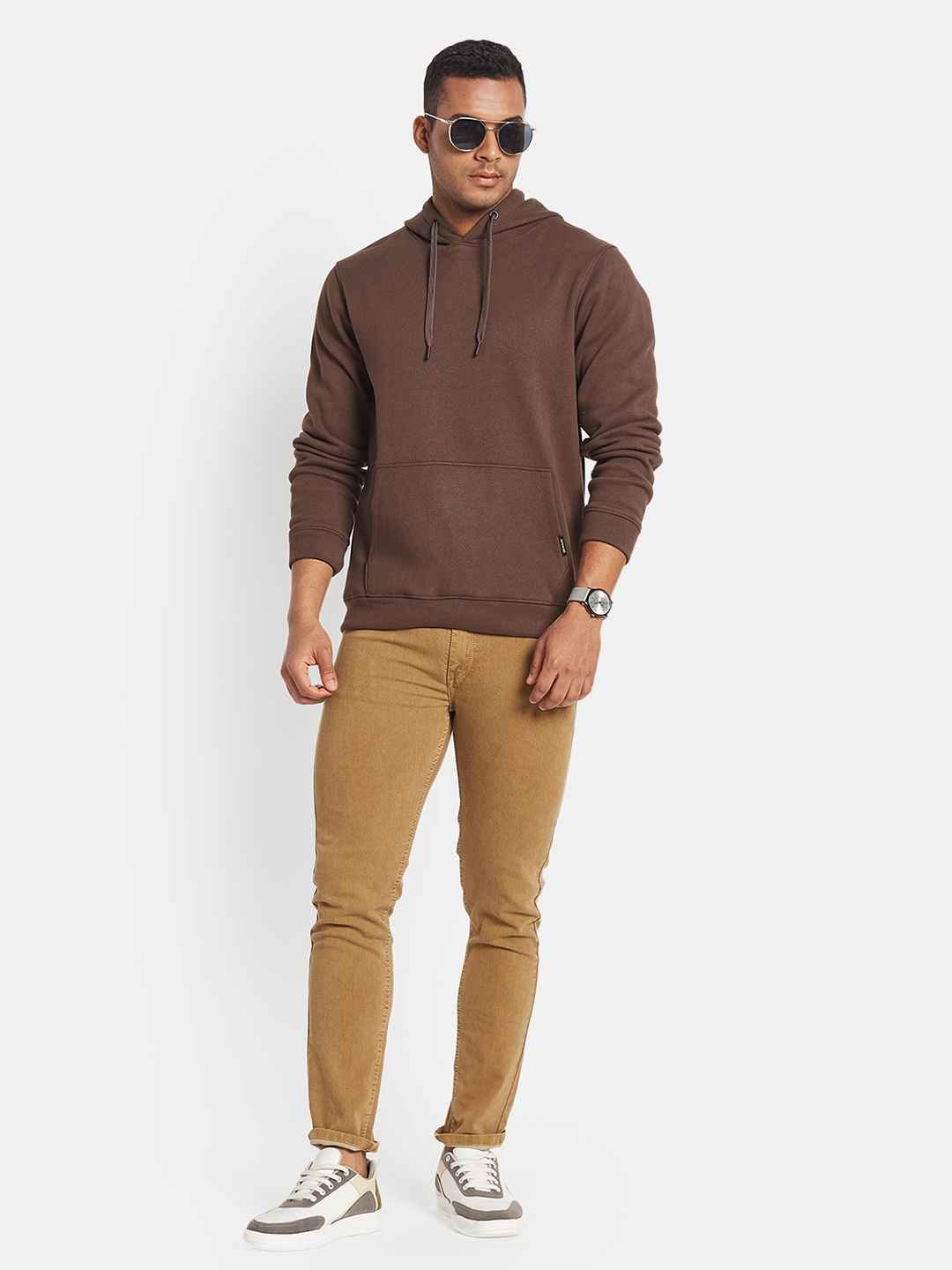 Octave Men Long Sleeves Hooded Sweatshirt