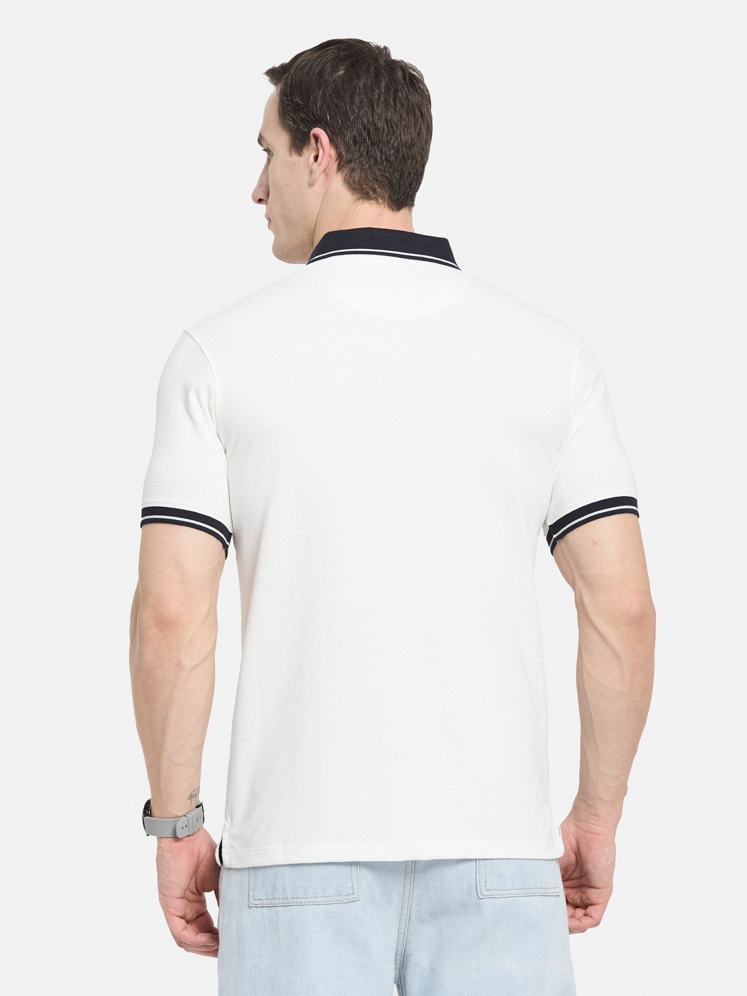CUT N SEW  CHEST PRINT EMBROIDED APPLIQUE  T-SHIRT