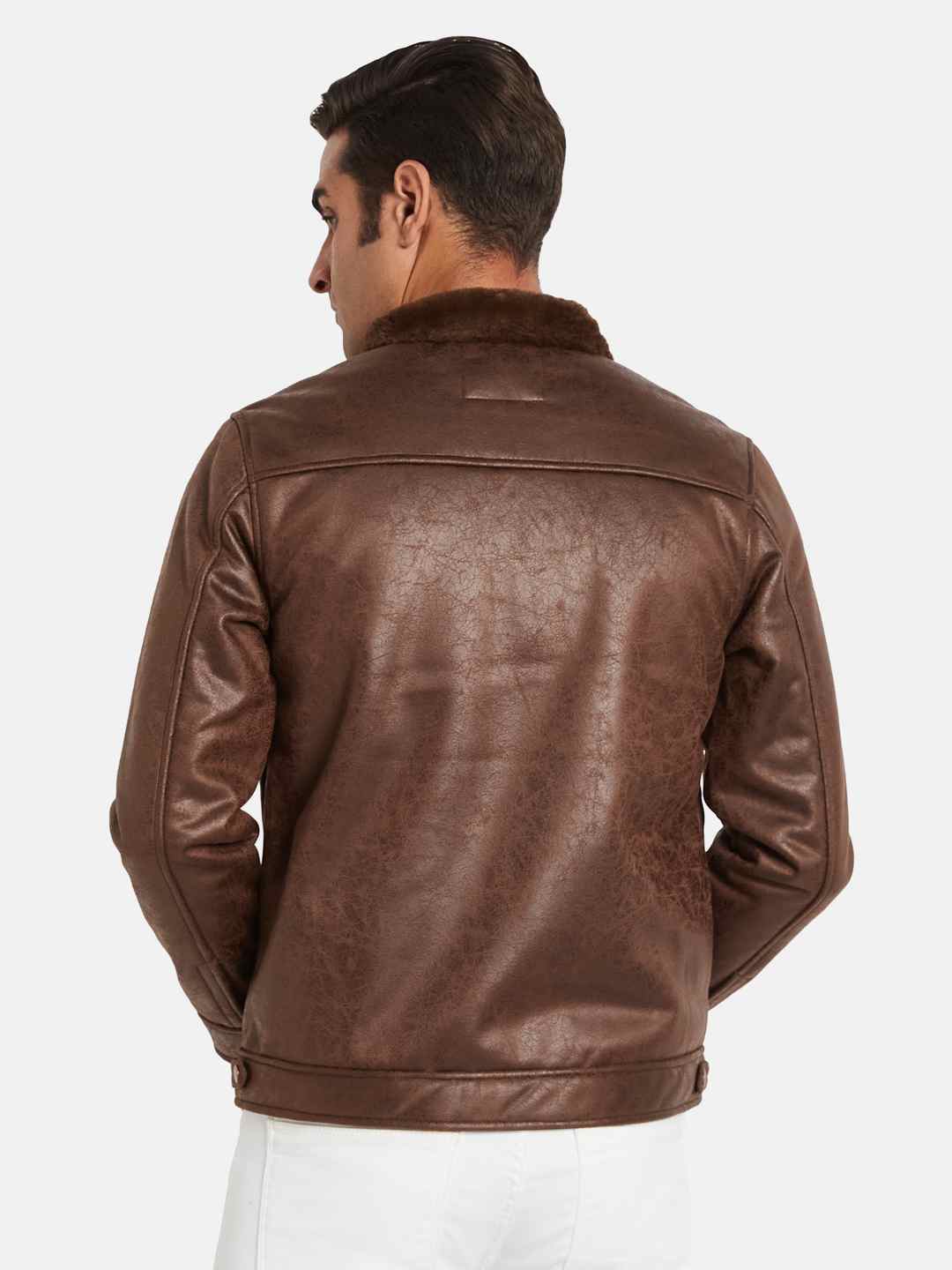 METTLE Men Suede Jacket