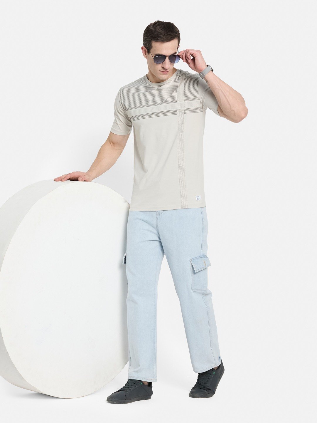 BODY CHECK PRINT  SINGLE JERSEY KNITLYCRA T-SHIRT
