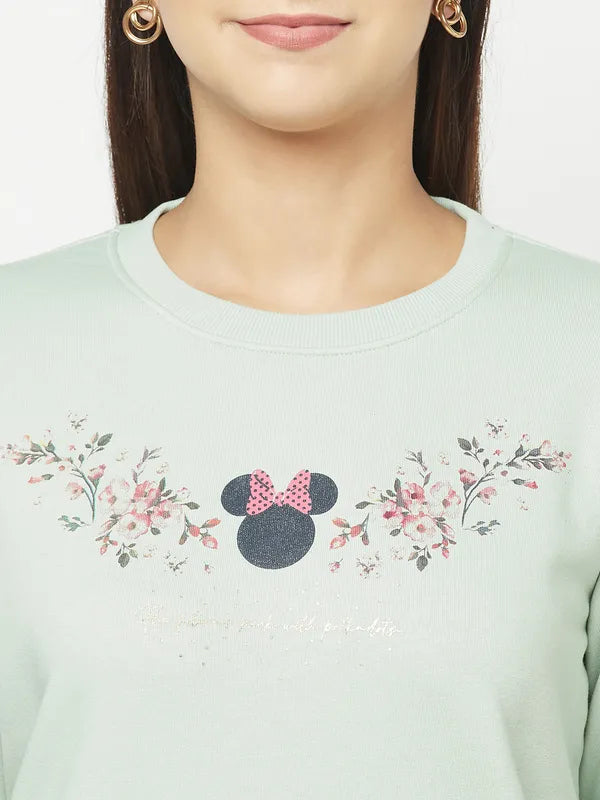 Women Dusty Mint Sweatshirts