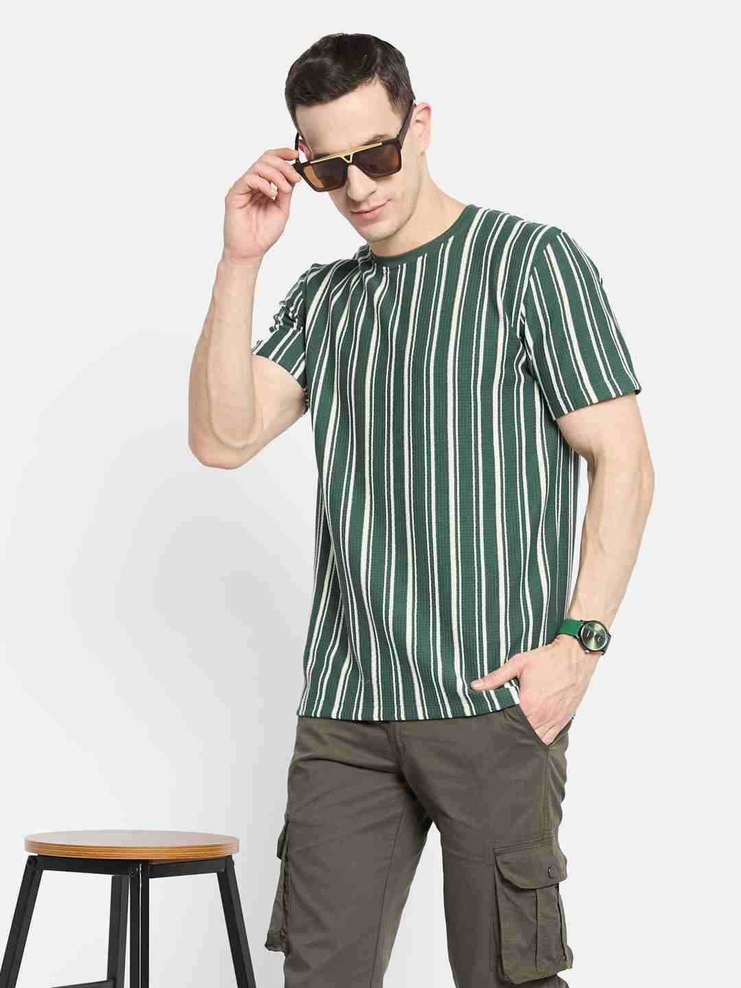 Octave Men Striped T-shirt