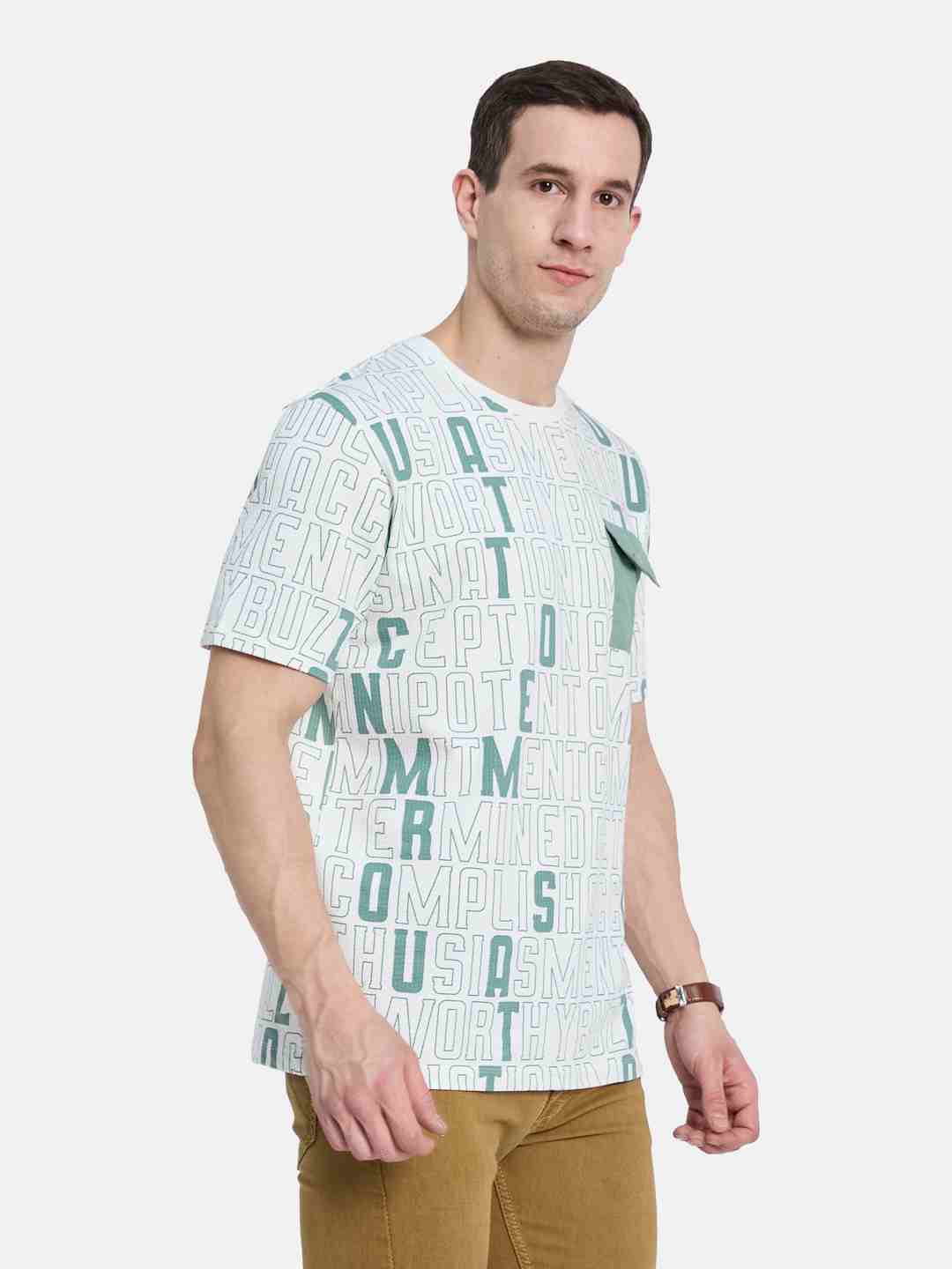 Octave Men Printed T-shirt