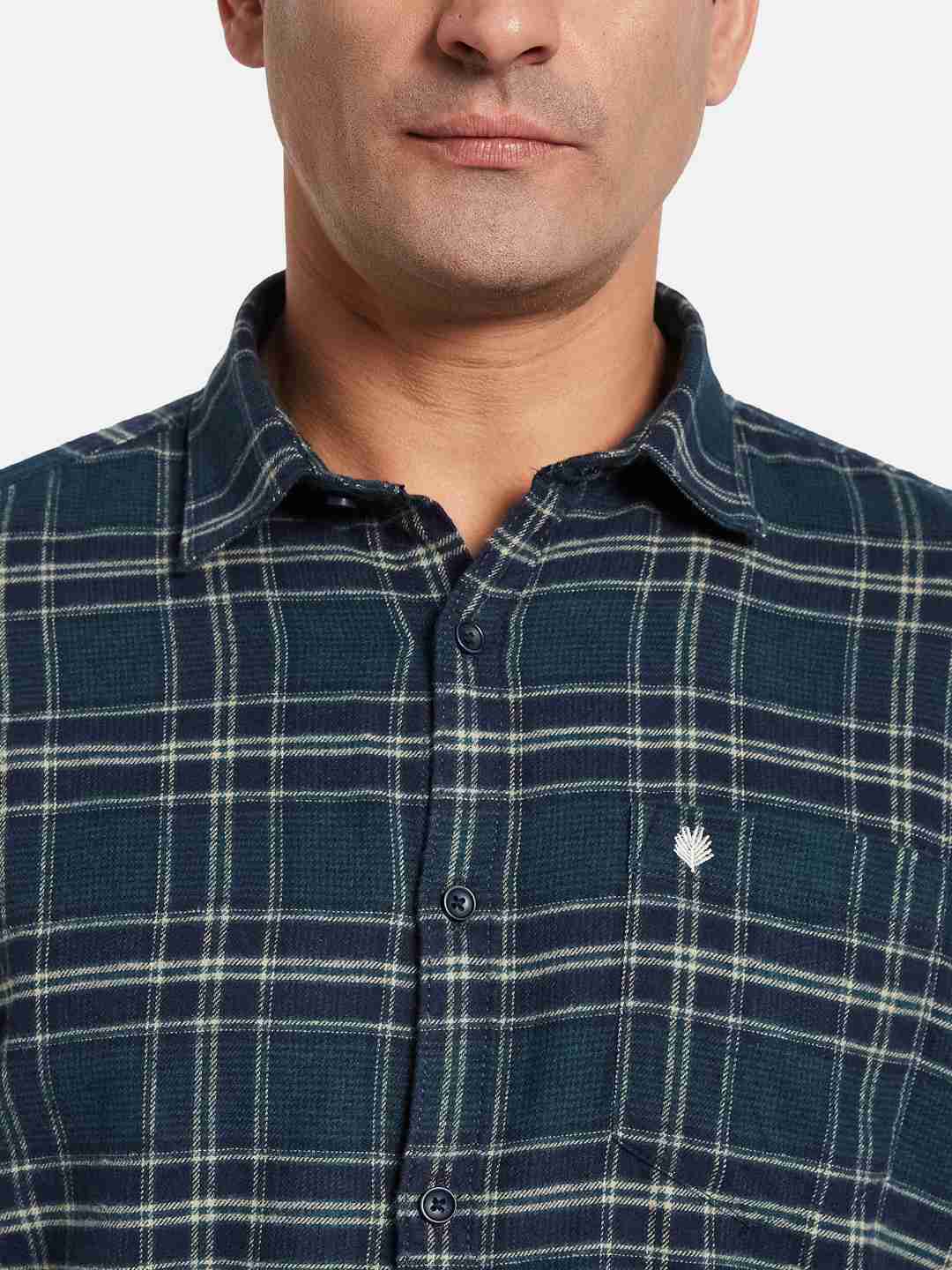 METTLE Men Opaque Checked Casual Shirt
