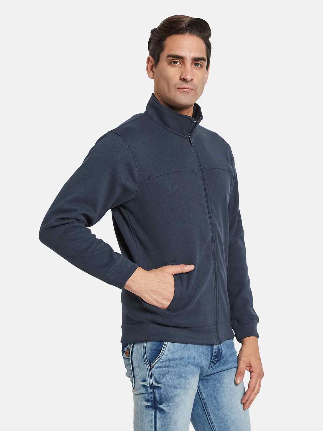 Octave Men High Neck Sweatshirt