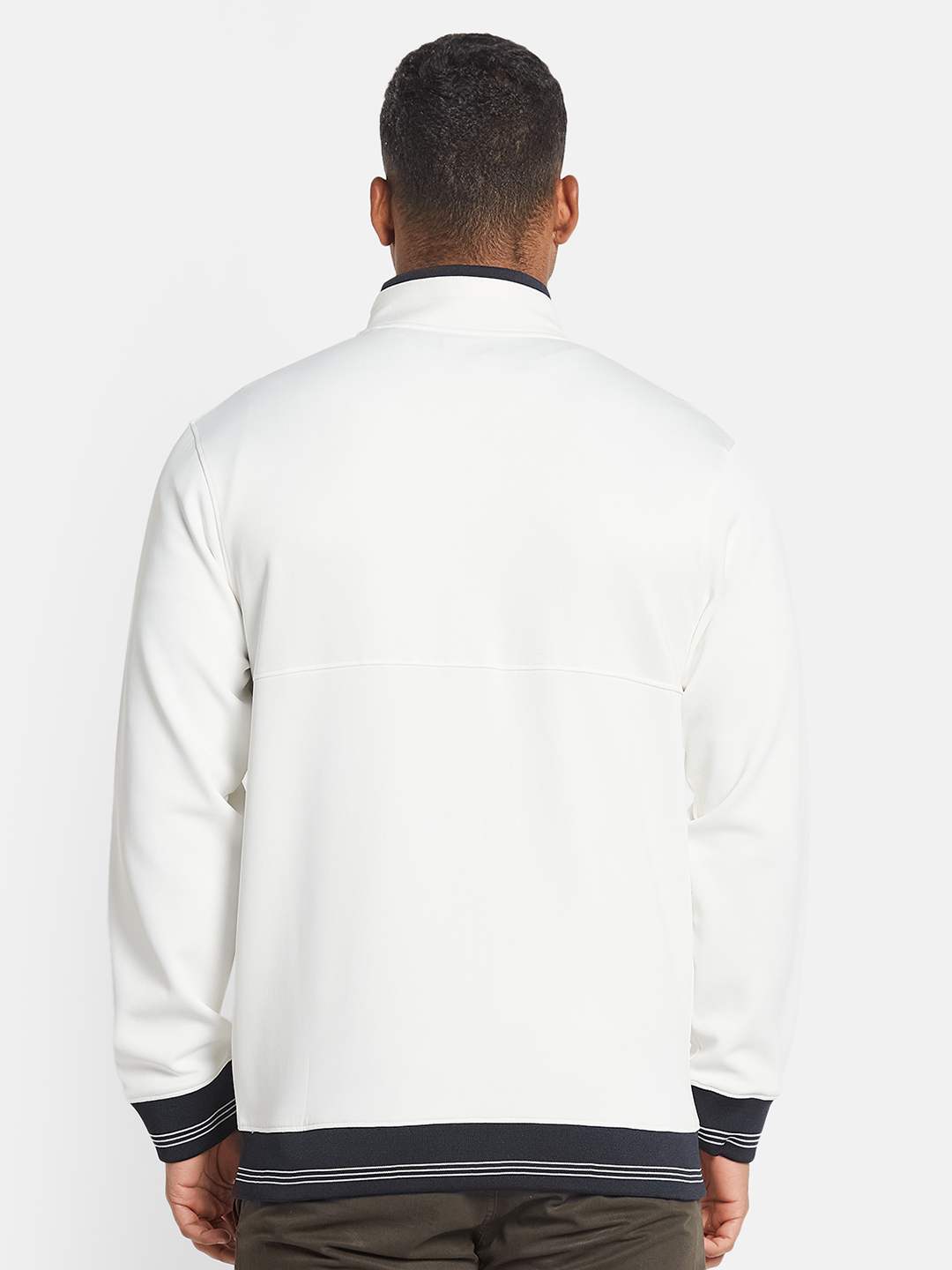Octave Men Graphic Printed Mandarin Collar Sweatshirt