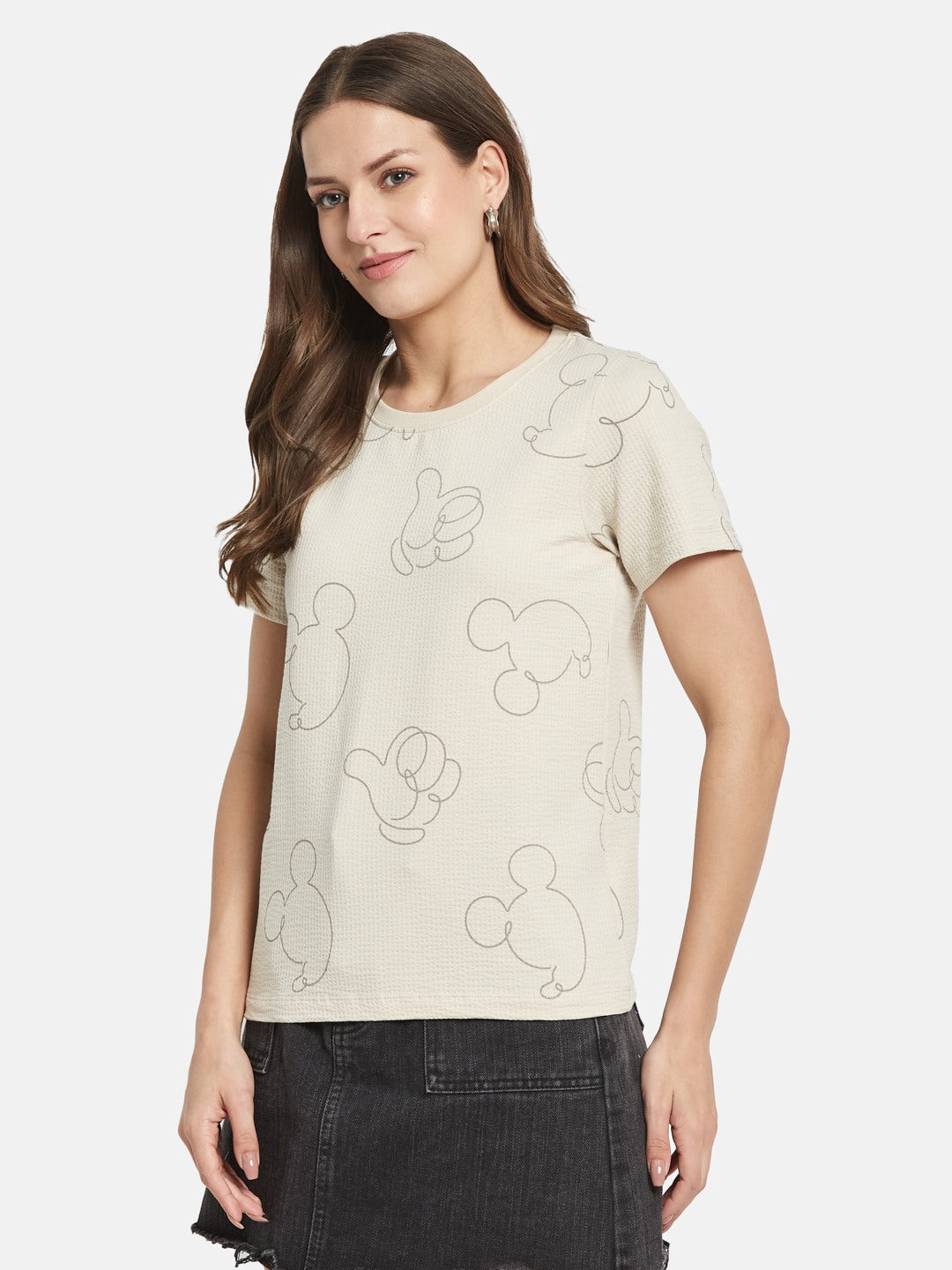 METTLE Women Printed T-shirt