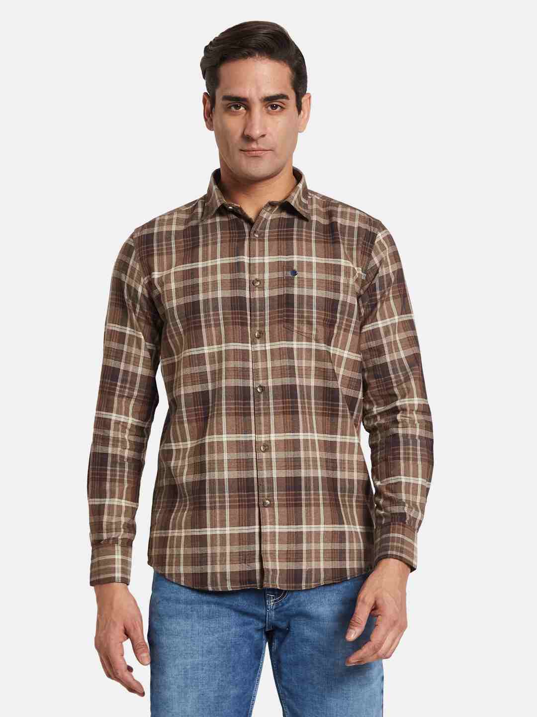 METTLE Men Multi Stripes Opaque Striped Casual Shirt