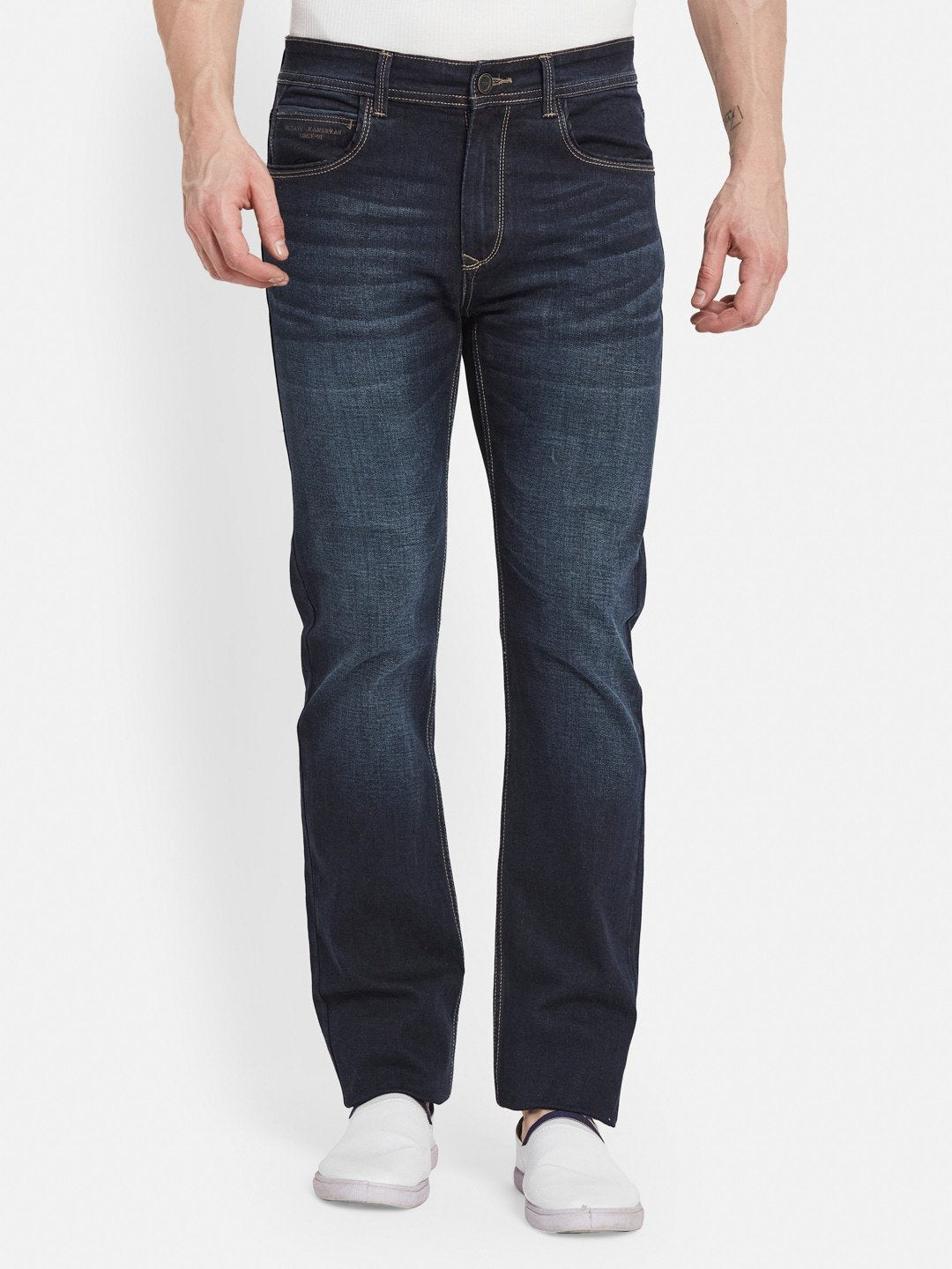 Octave Men Heavy Fade Slim Fit Stretchable Jeans