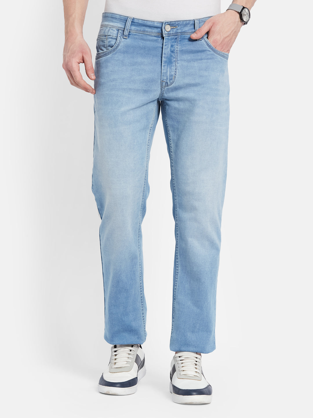 Octave Men Straight Fit Stretchable Jeans