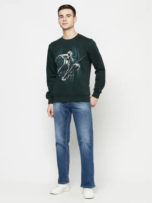 Men Mountain Green Sweatshirts