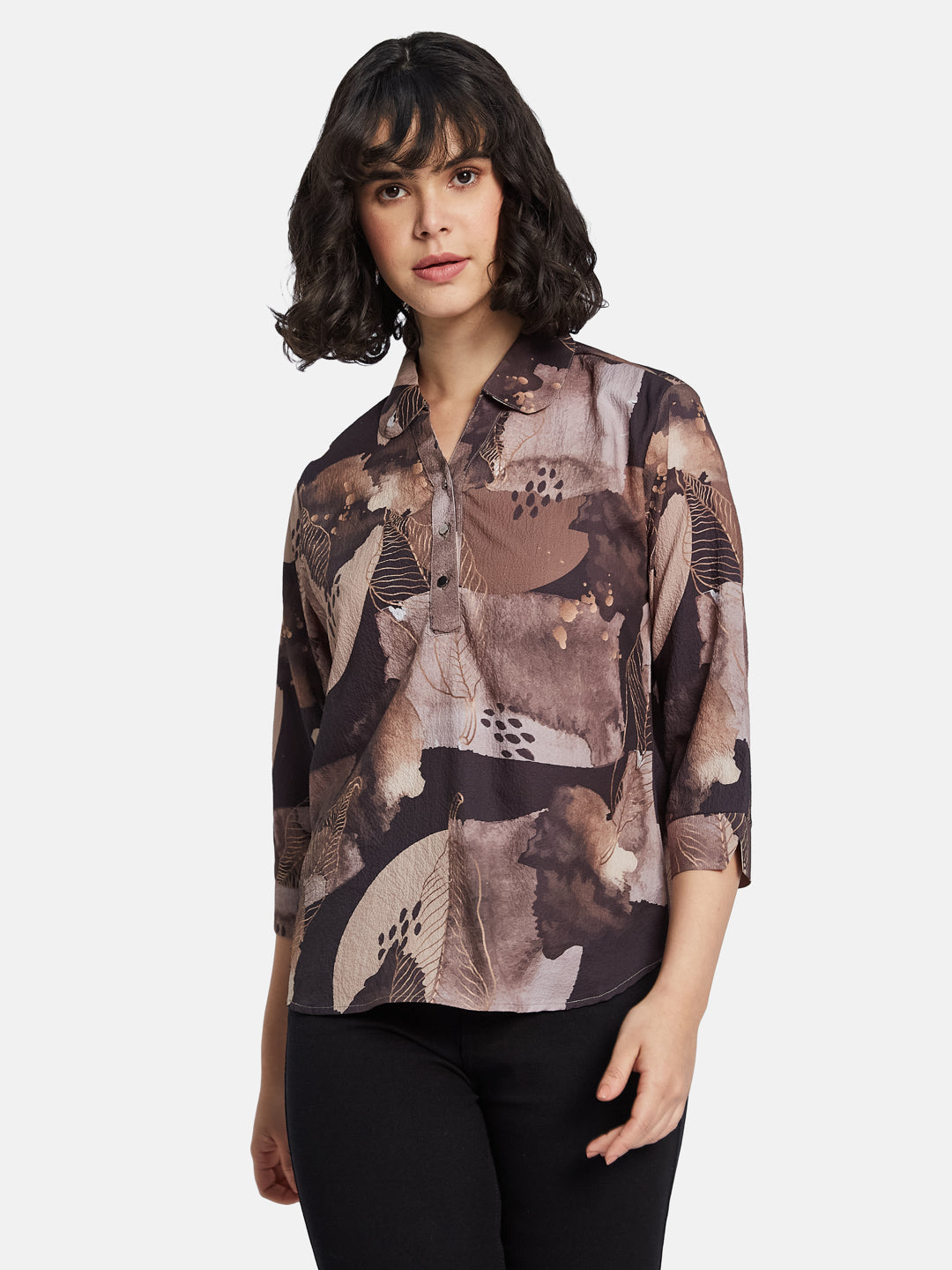 METTLE Floral Print Cotton Top