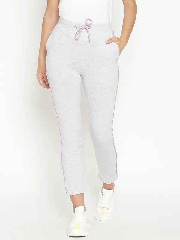 Women Grey Melange Trackpants