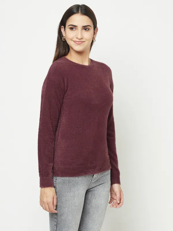 Women Wine Sweaters