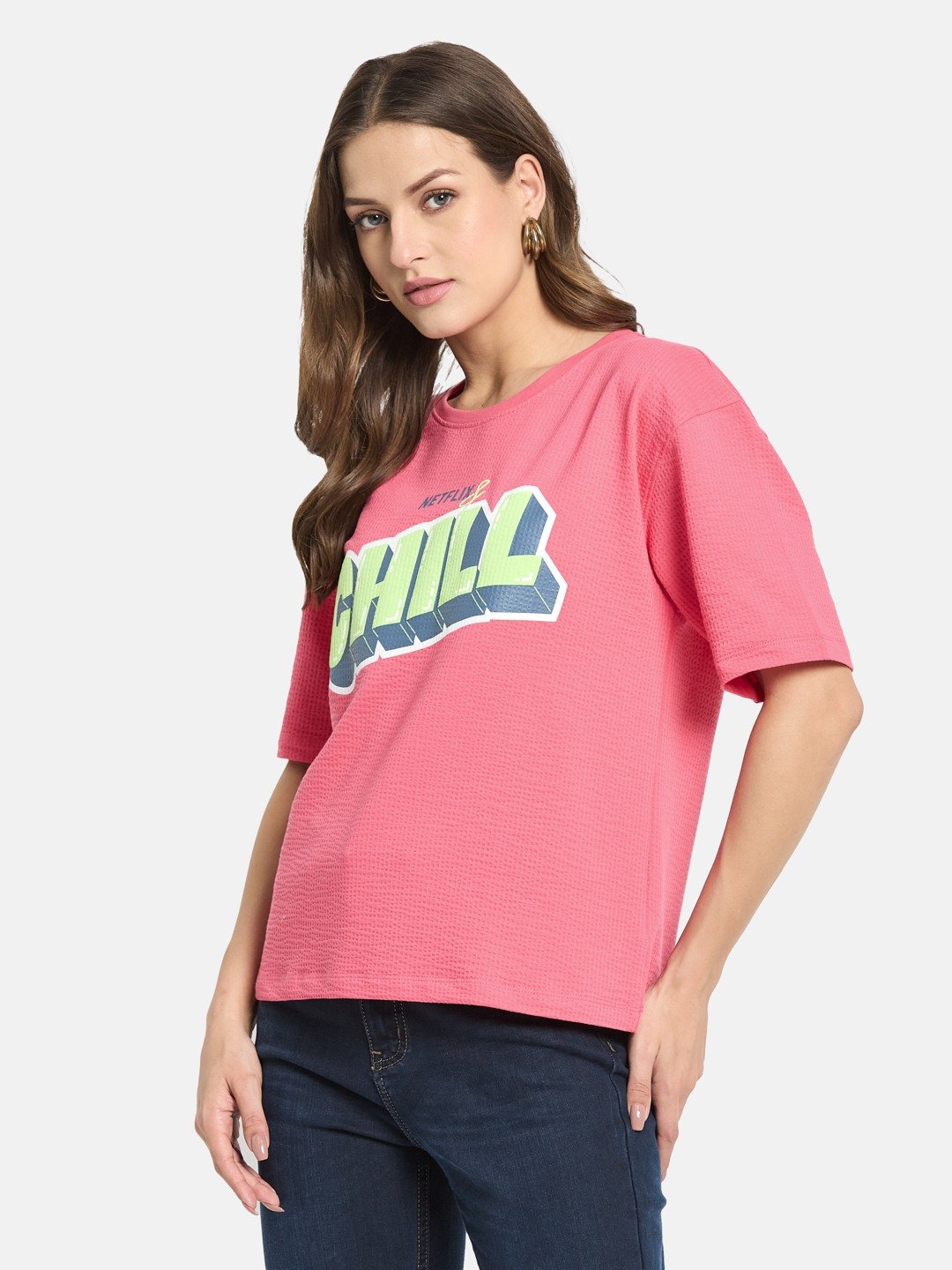 METTLE Women Printed T-shirt