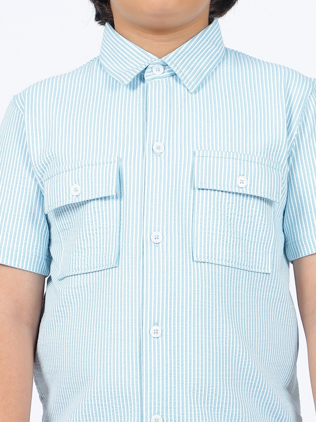 Octave Boys Striped Polo Collar T-shirt