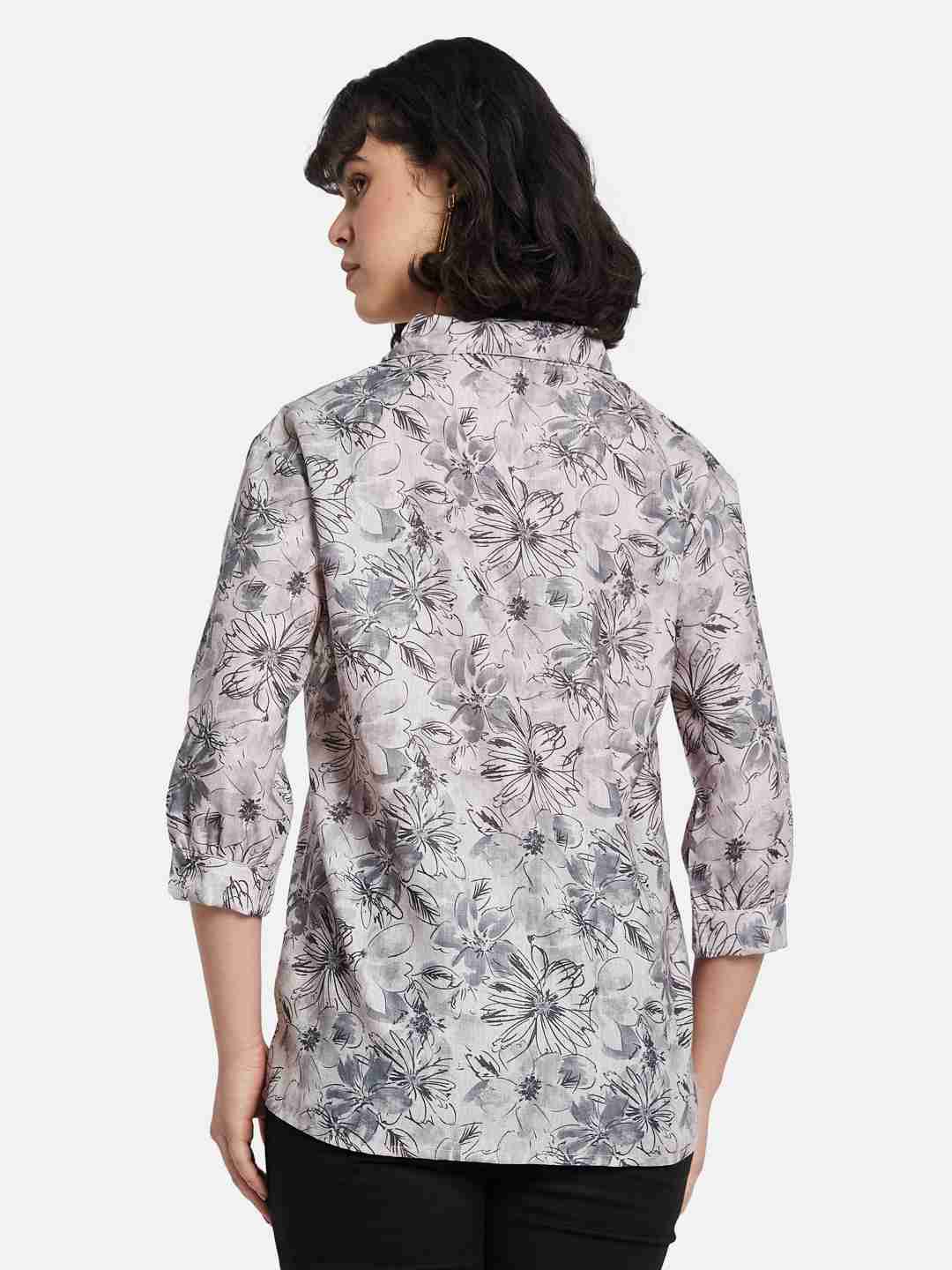 METTLE Floral Print Cotton Top