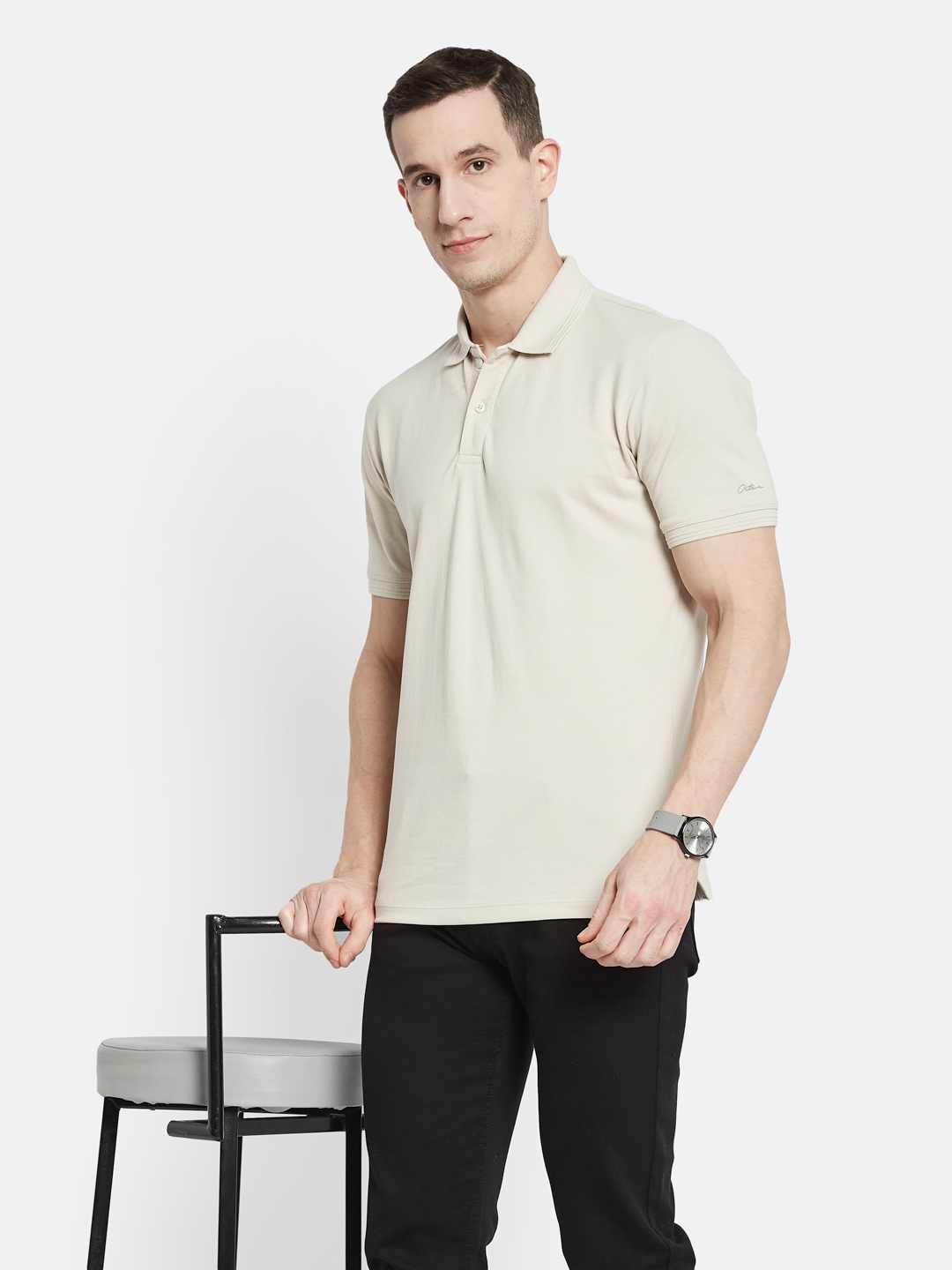 Octave Men Polo Collar T-shirt