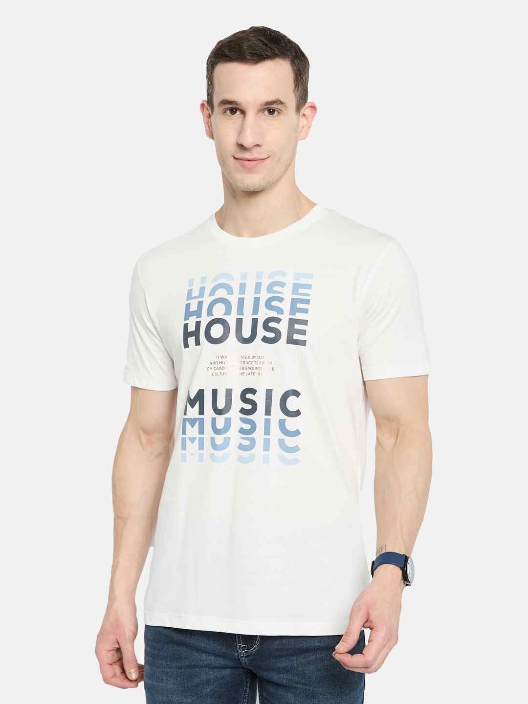 Octave Men Printed T-shirt