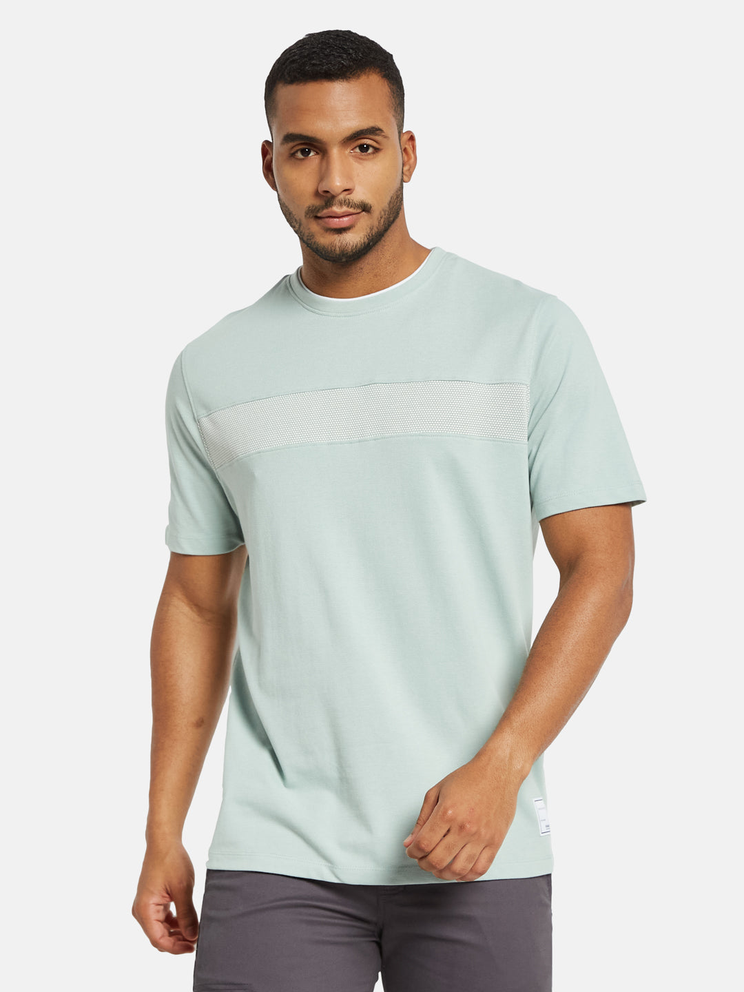 Octave Men Colourblocked T-shirt