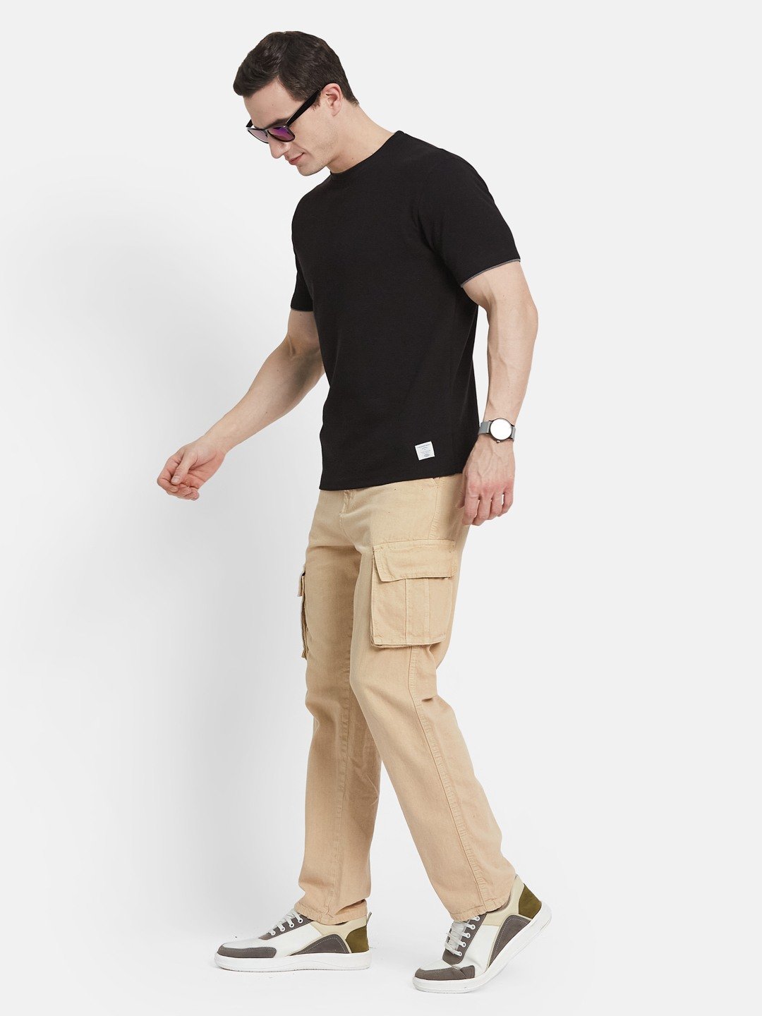 CORE ROUND NECK WAFFLE KNIT T-SHIRT