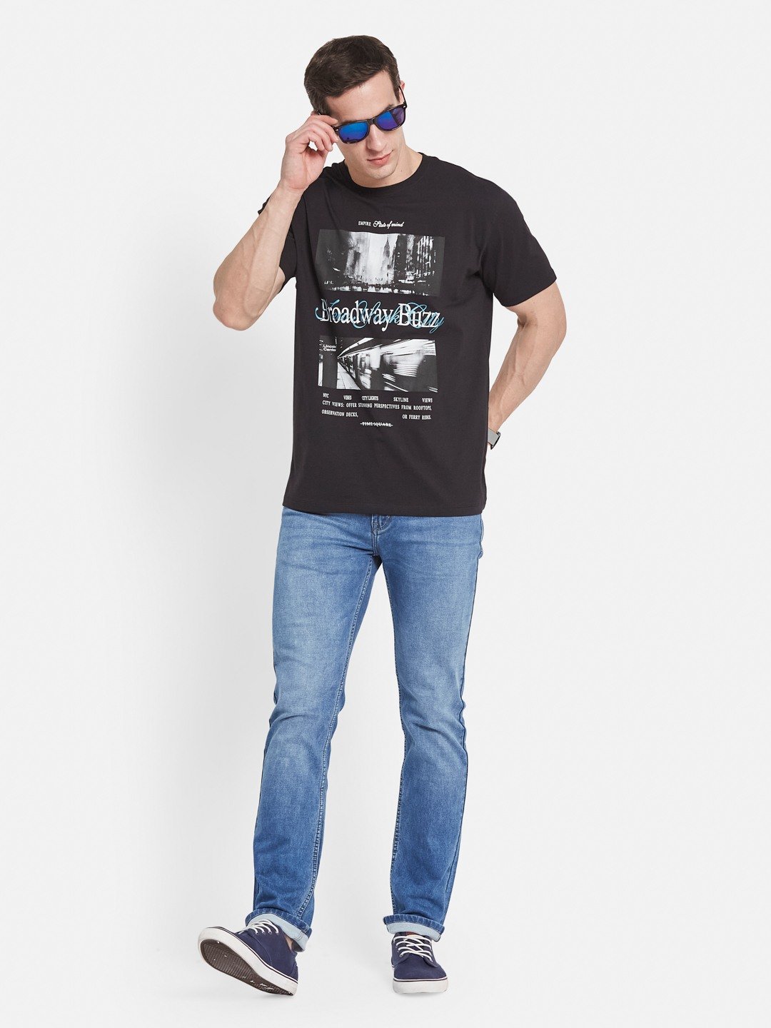 Octave Men Printed T-shirt