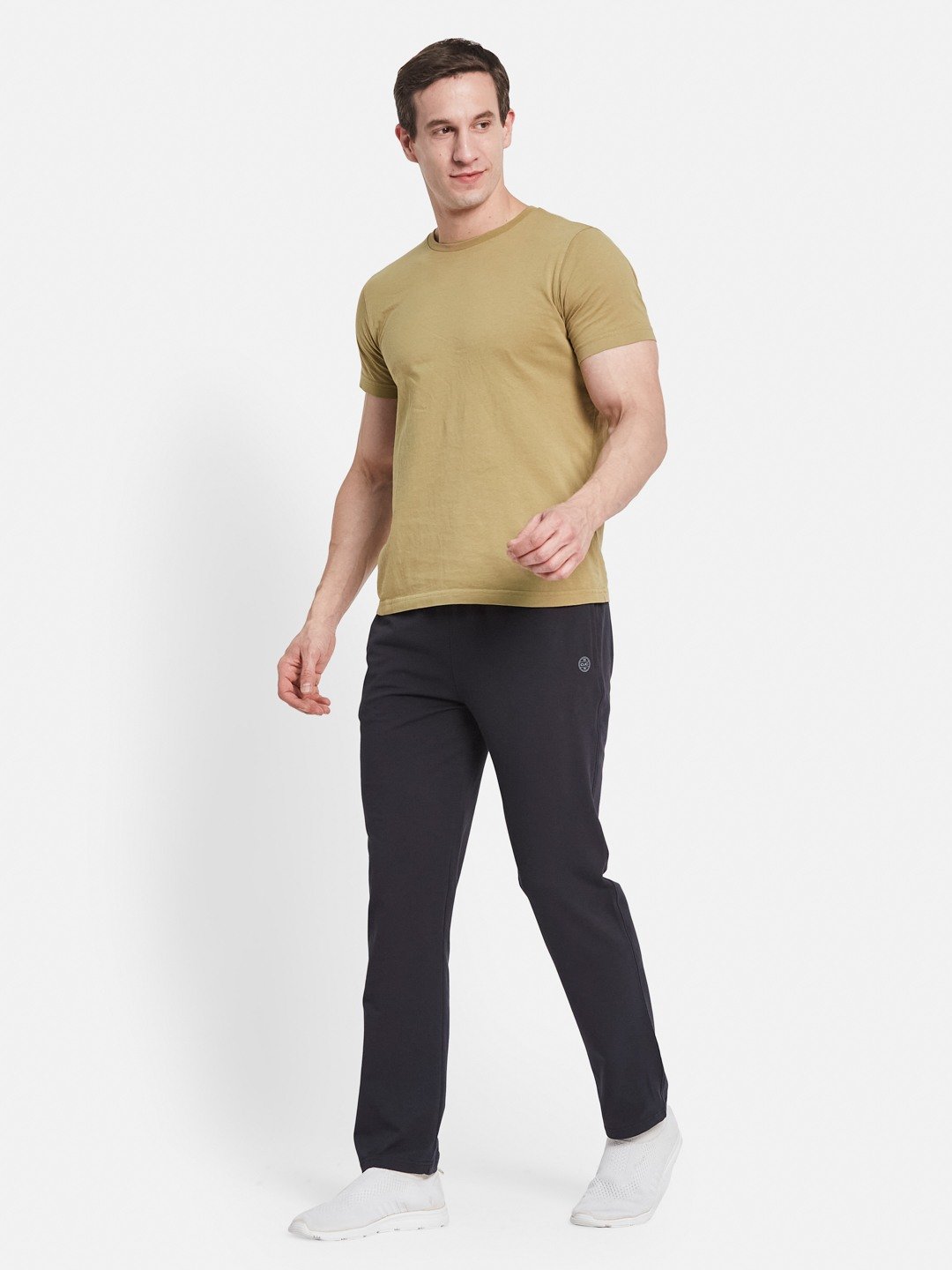 Octave Men Cotton Mid Rise Track Pants