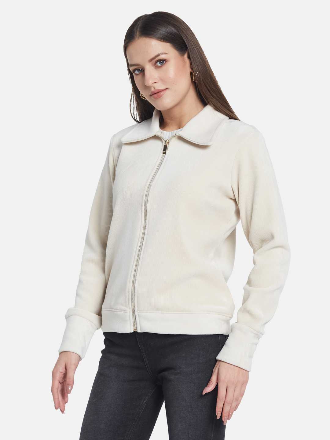 METTLE Women Front-Open Sweatshirt