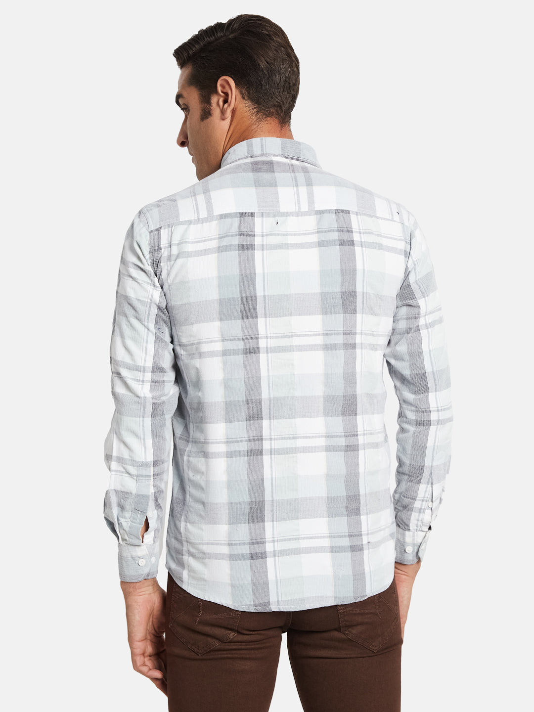 METTLE Men Multi Stripes Opaque Striped Casual Shirt