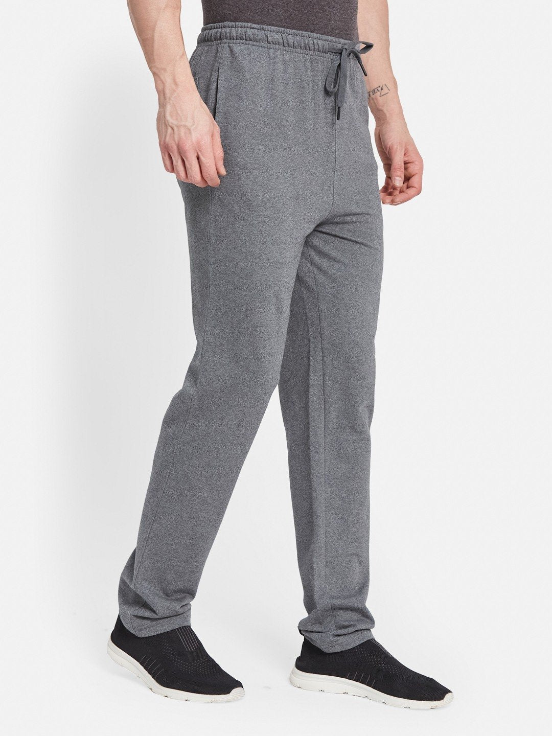 Octave Men Cotton Mid Rise Track Pants