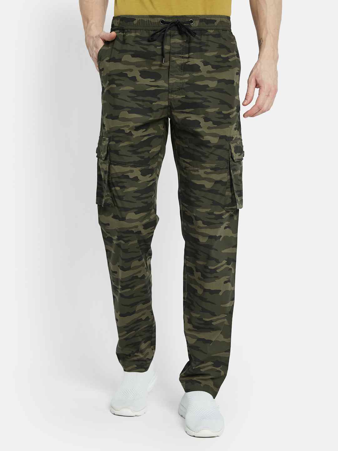 Octave Men Printed Cotton Track Pant