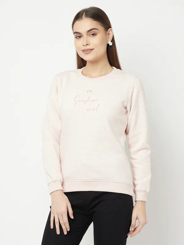 Women Pearl Melange Sweatshirts