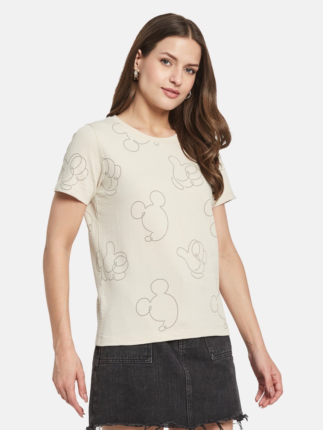 METTLE Women Printed T-shirt