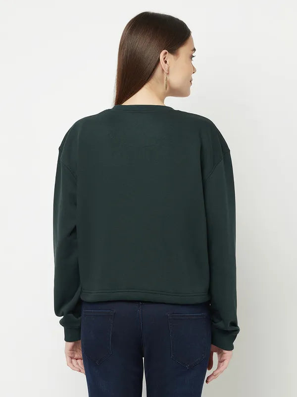 Women Mountain Green Sweatshirts