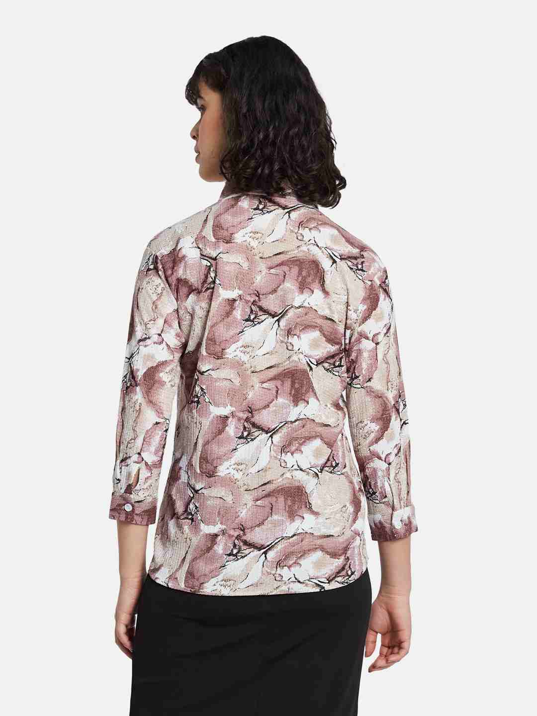 METTLE Women Floral Opaque Printed Casual Shirt