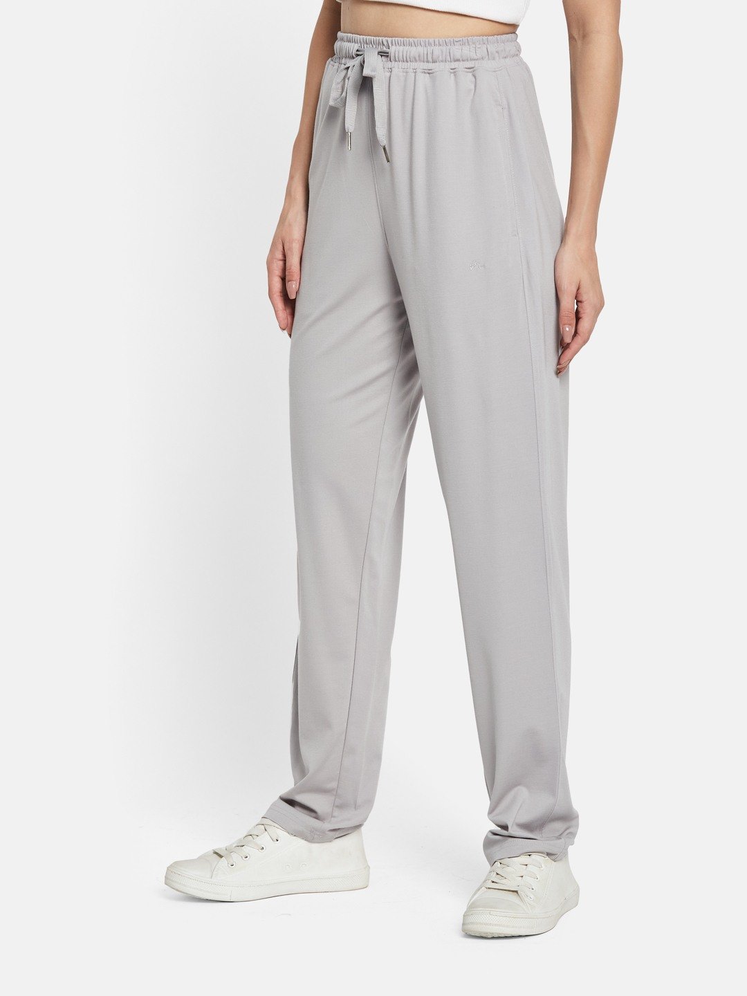 METTLE Women Cotton Mid Rise Track Regular Fit Pants