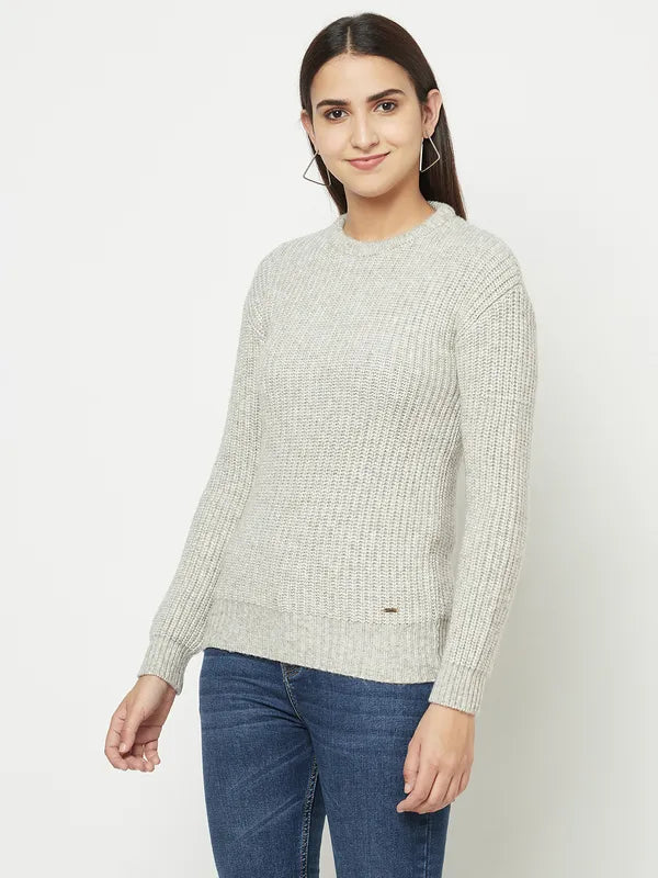 Women Natural Melange Sweaters