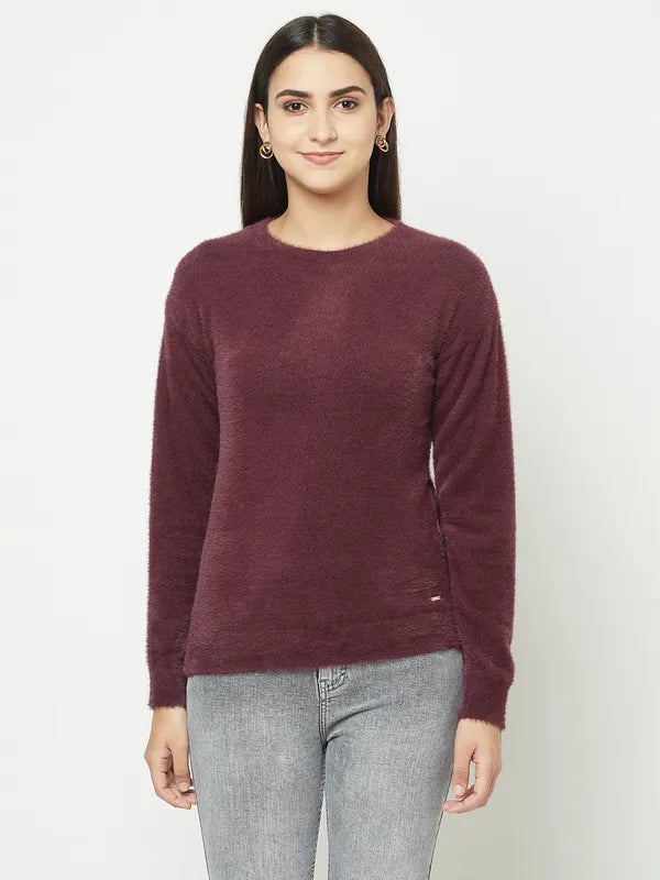 Women Wine Sweaters