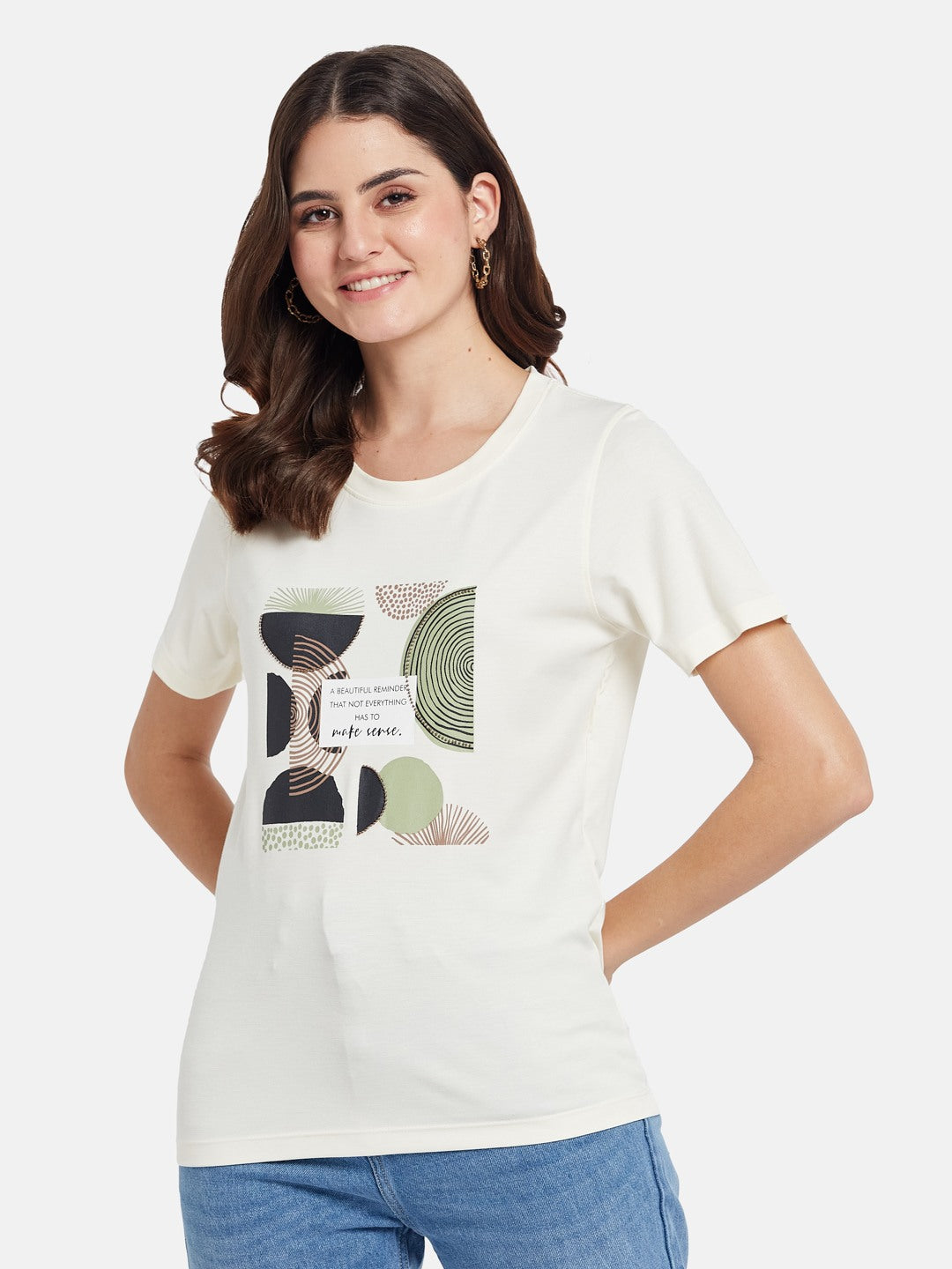 METTLE Women Printed T-shirt